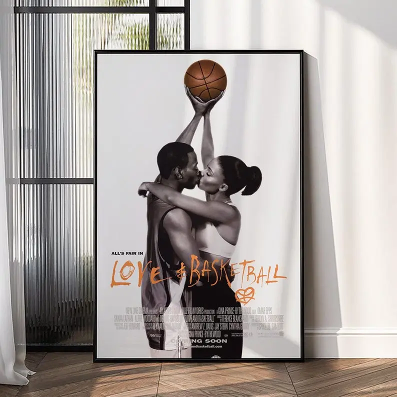 Love & Basketball Canvas Movie Poster – Vintage Wall Art – Frameless Home Theater Decor – Print Gift