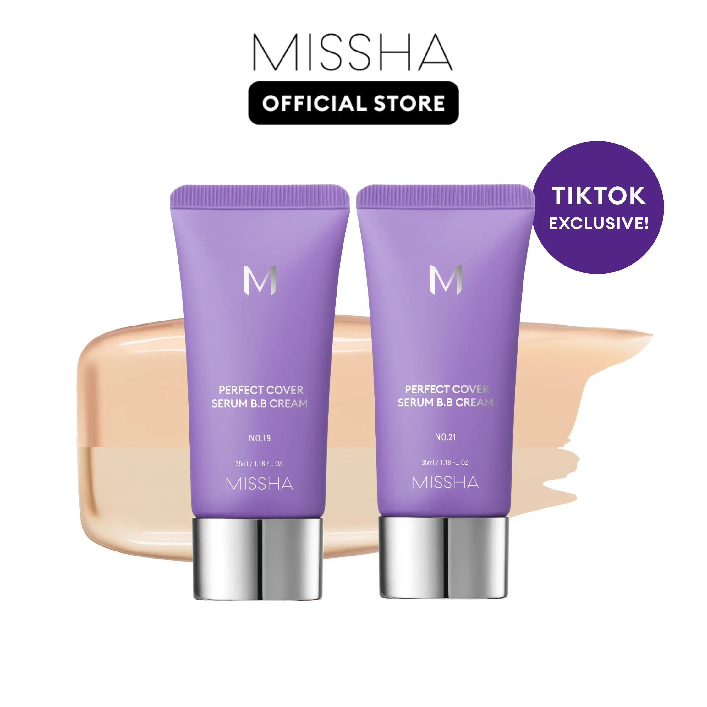 #19 Ivory + #21 Light Beige