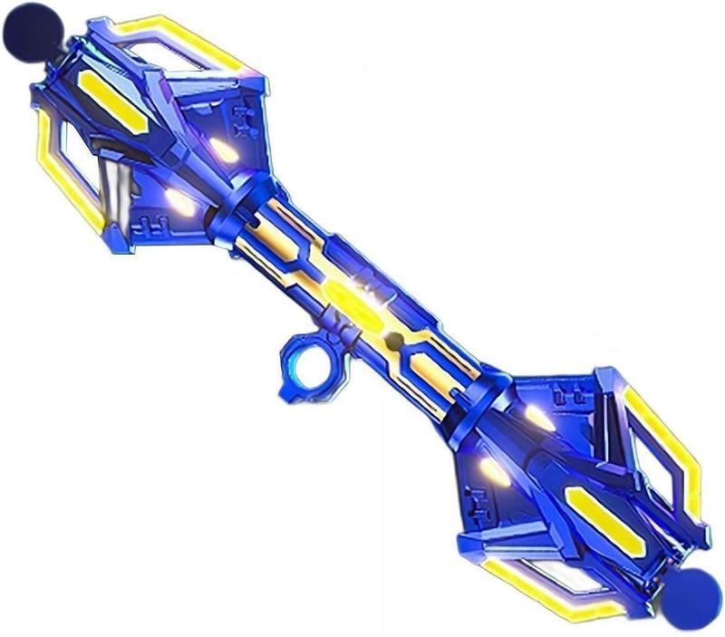 Lightsaber Toy for Kids & Adults, 24 LED Light Modes Double Blade Retractable Sword with Sound Effects, Extendable Spinning Light Saber for Cosplay, Party, Gift, Sci-Fi Role Play (Blue 1pcs)