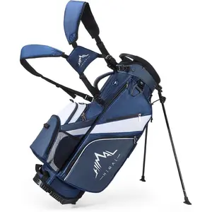 UNIHIMAL Golf Stand Bag with 4 Way Top Dividers, Golf Bags for Men Women, Lightweight Club Bags with Multiple Pockets, Dual Straps