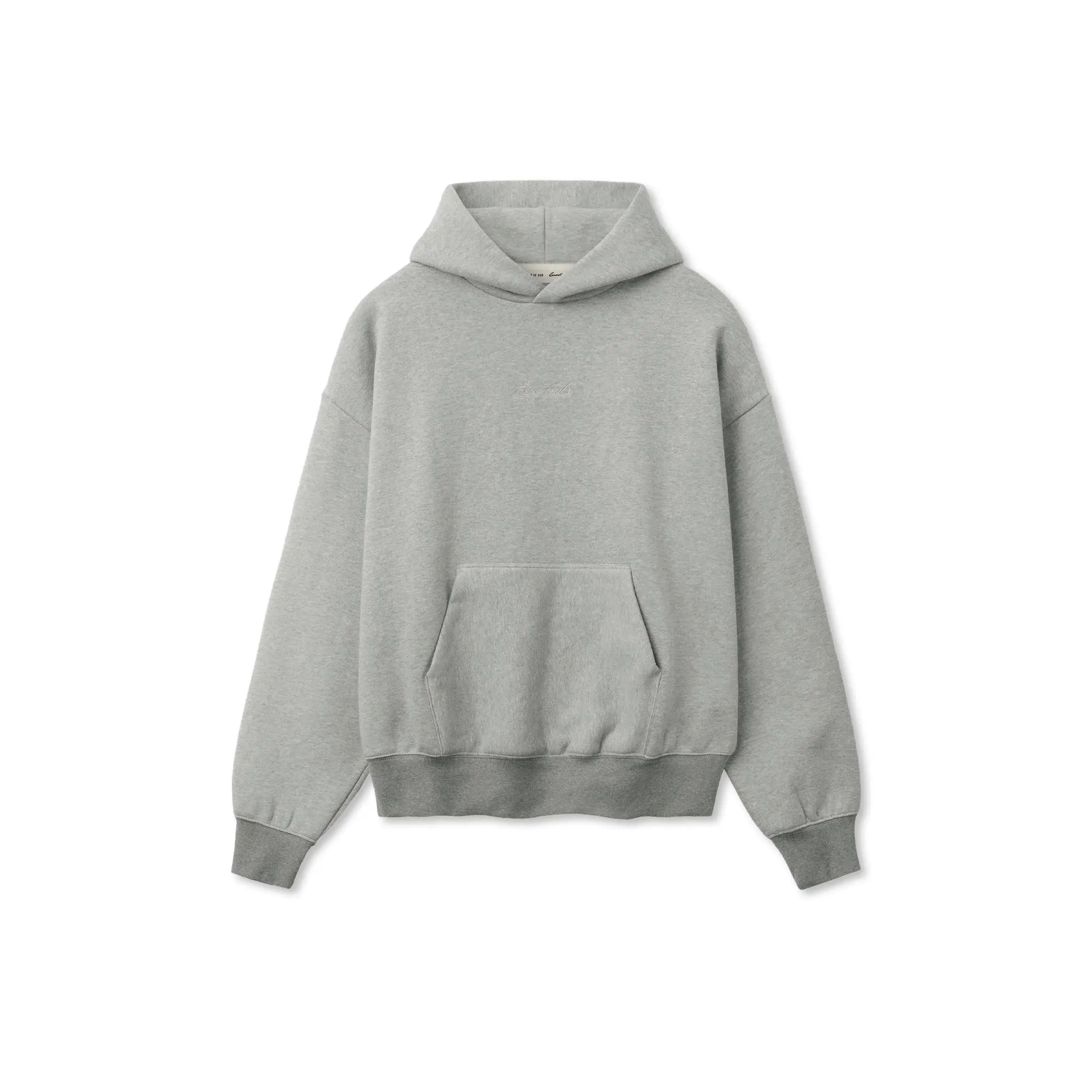 Fear of God Essentials Signature Classic Hoodie 'Concrete Heather'