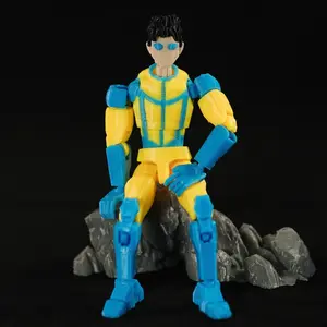 3D Printed Invincible Sportswear MARK Toys Action Figures Anime Model Lucky Dummy 13 Superheroes Multi-Jointed Ornaments Gifts