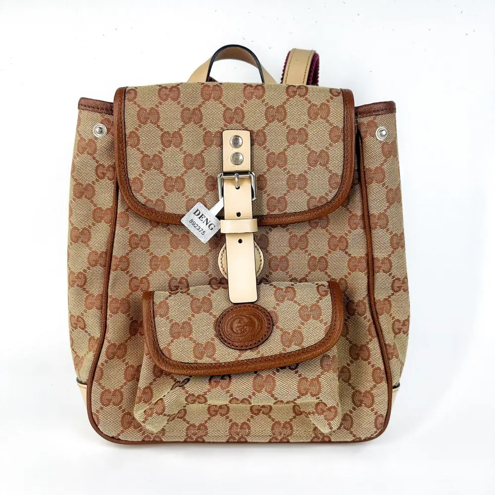 Pre-owned GUCCI Vintage GG Canvas Backpack【798】