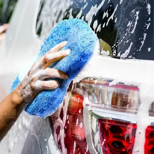 High-Density Car Wash Sponge, Reusable Cleaning Sponge, Strong Absorbent Microfiber, Non-Scratch, for Cars Trucks Motorcycles