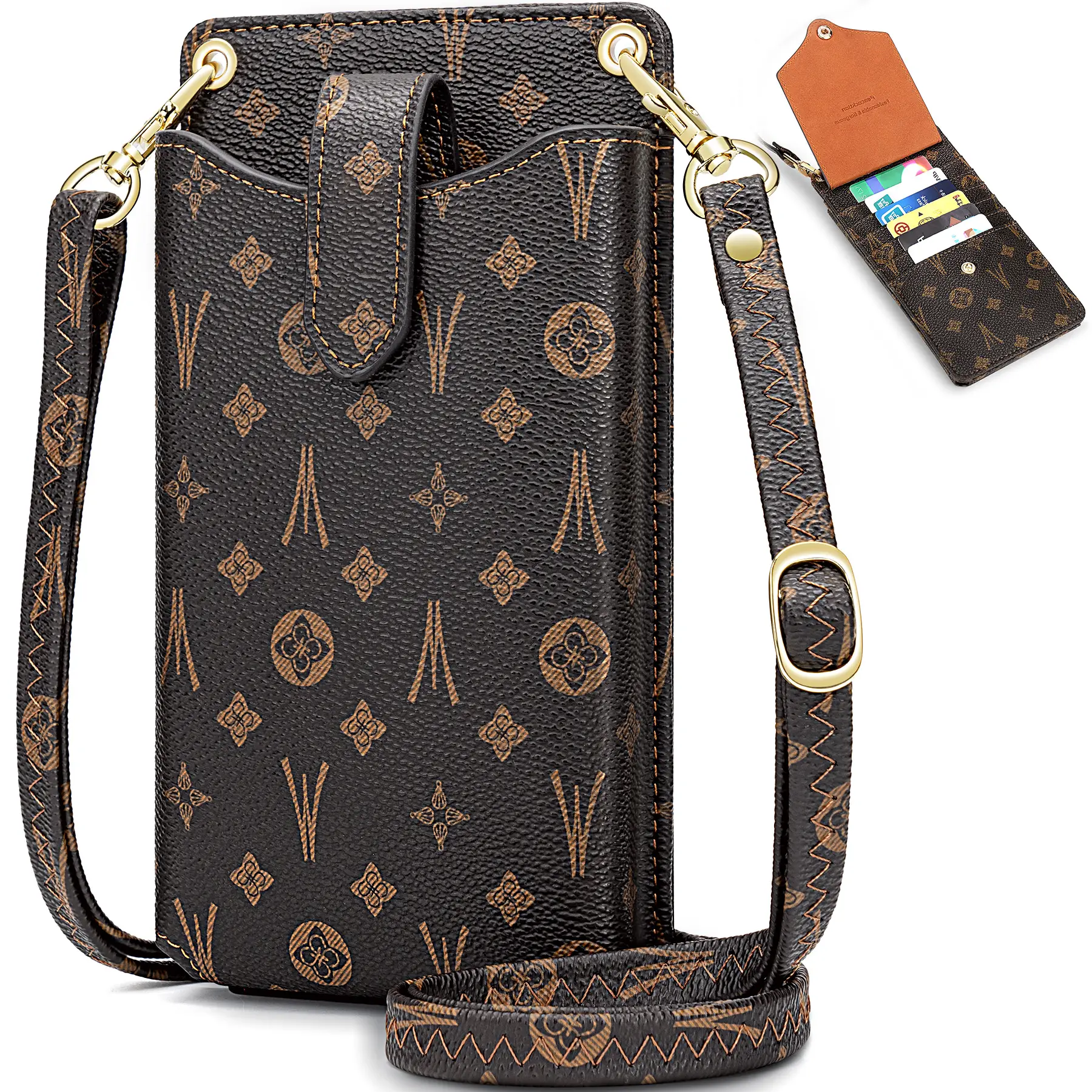 RONSIN Small Crossbody Phone Bag for Women Cell Phone Purse Wallet Mini Shoulder Bag with RFID Card Slots