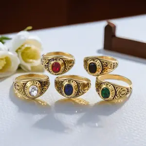 Men’s Titanium Steel Ring with Geometric Design – Navy Style Fashion Ring for Everyday Wear, Party, Wedding, Birthday, Valentine’s & Father’s Day Gift