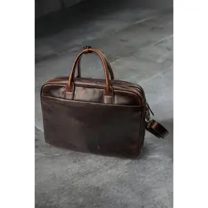 Safi Genuine Leather Laptop Business Briefcase Work Bag