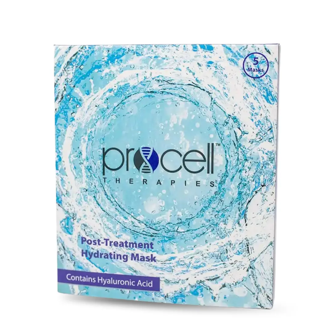 Procell Post-Treatment Hydrating Facial Mask - Soothing Moisturizer with Hyaluronic Acid for Post-Microneedling Care - 1 Pack, Hydration Boost, Paraben Free, Post Treatment Mask