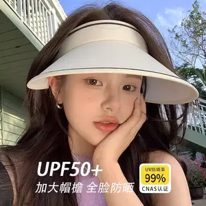 UV new open-top sun protection hat for women, foldable, UV-resistant, suitable for summer, large brim sun hat for cycling