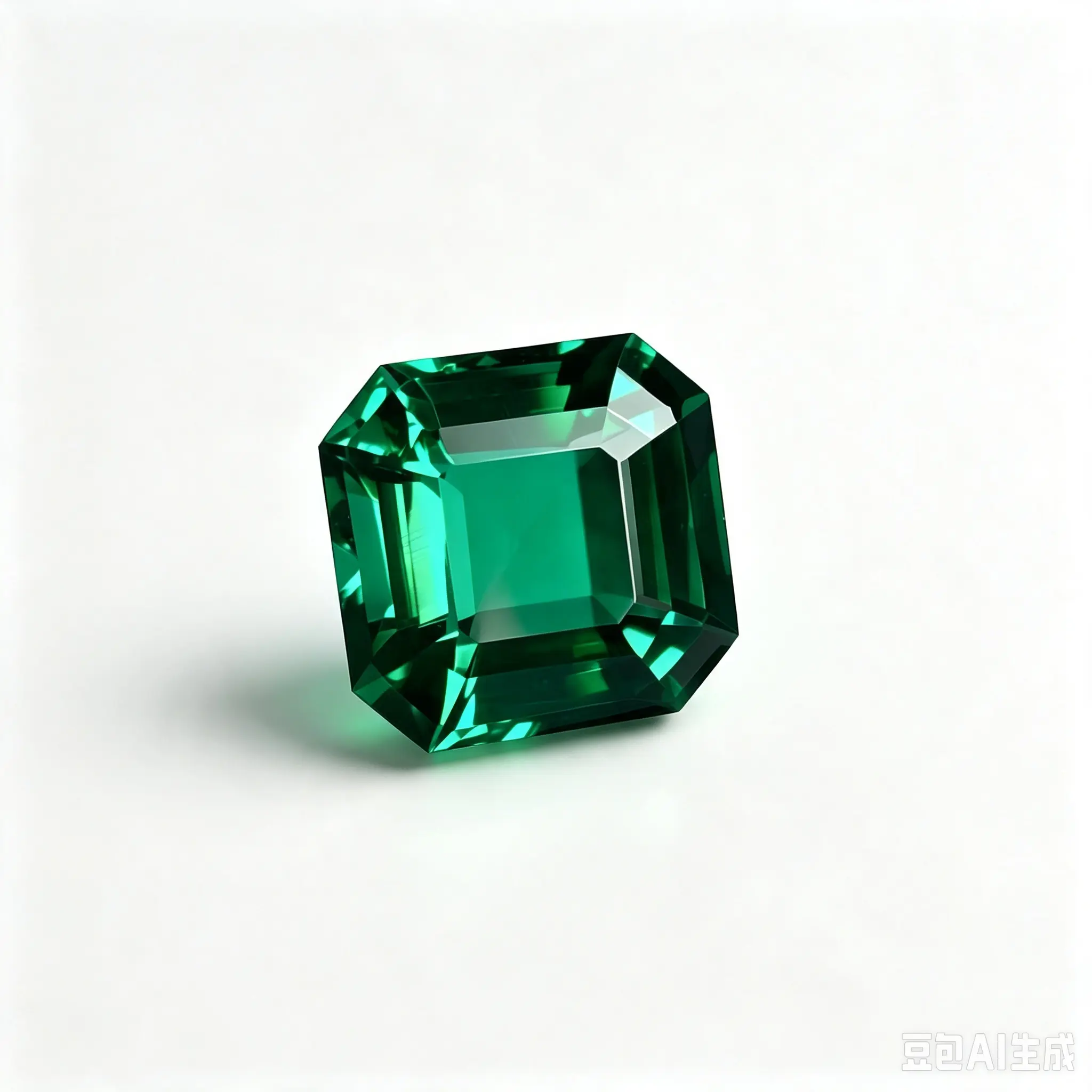 Lab-Grown Asscher Cut Emerald With AGL Certificate