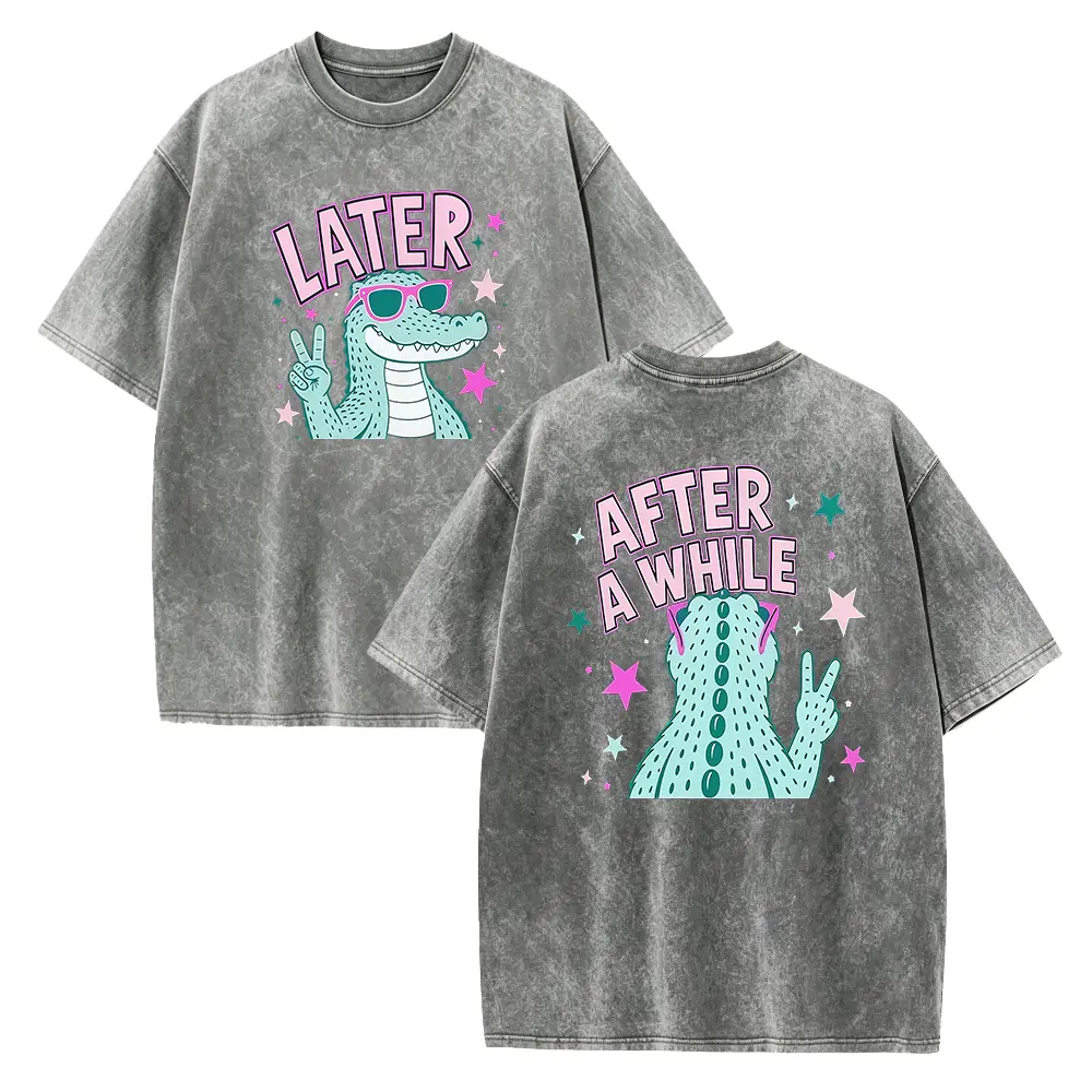 Later Alligator Shirt, After A While Crocodile, Funny Retro Gator Shirt, Cute Animal Shirts # Animal # TikTokMadeMeBuyIt # TikTokShop