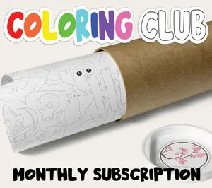 Coloring Club Month-to-Month Plan