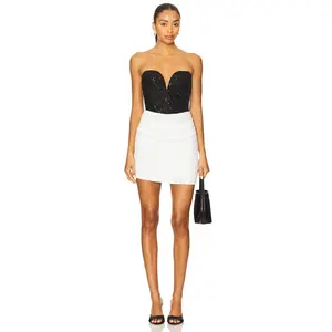 Nookie Dante Mini Dress in Black & White