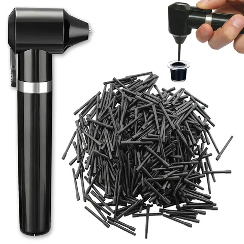 Black Electric Cosmetic Ink Pigment Mixer Kit - Anti-Frizz Color Mixing Tool, 100 Mixing Sticks for Beauty & Personal Care Supplies