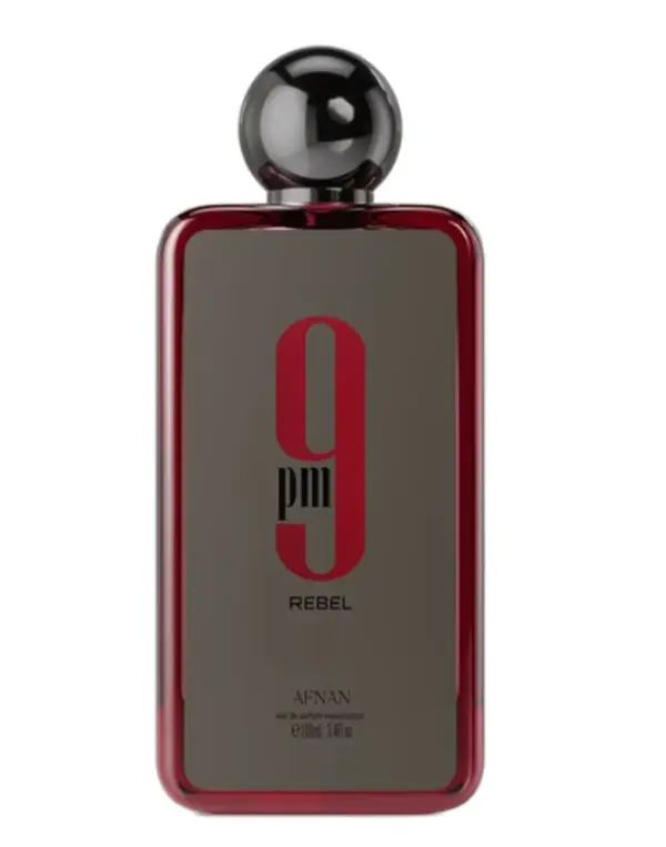 AFNAN 9 PM Rebel Eau de Parfum Spray, Latest Launch 3.4 Ounce Perfume Fragrance for Unisex Woody Amber