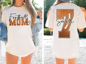 Personalized Football Mom Shirt, Custom Gameday Football Shirt, Football Lover Shirt, Football Mama Shirt, Football Season