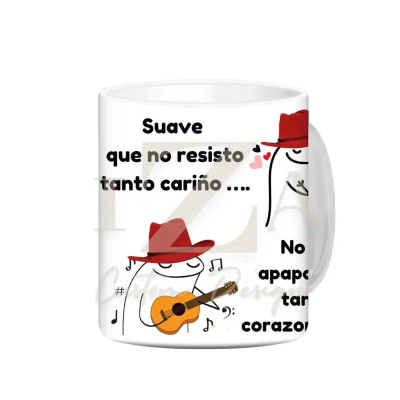 Coqueta 11oz & 15oz Mug Cup - suave que no resisto tanto cariño … Ceramic romantic gift