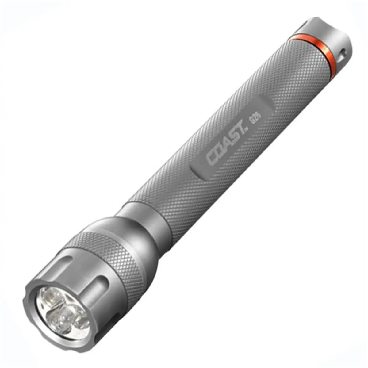 Coast 19807 G26 Titanium Flashlight - 2 x AA Batteries Compatible, 83 Lumen Light Output, 134 ft. Beam Distance, 3.6 oz Lightweight, 6.05 in Length