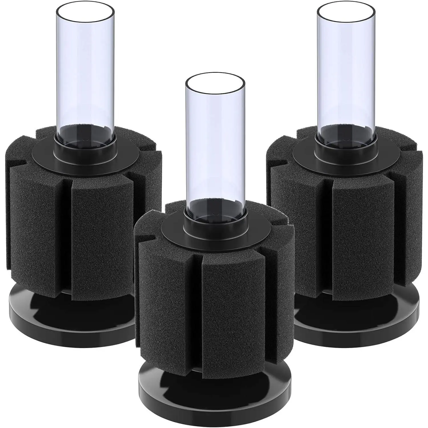 3 Pack Aquarium Sponge Filter Quiet Betta Fry Shrimp and Small Fish Foam Filter for Tiny Fish Tank up to 10 Gallon