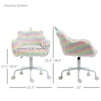 Faux Fur Unicorn, Pink