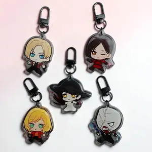 5 Ops Resident Evil Acrylic Keychains | RE2 RE4 Collage Leon Kennedy Bag Charm