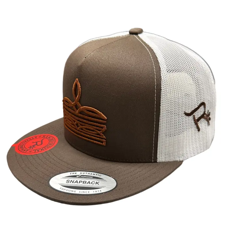 Rancho Original Boot Stitch Snapback Hat - Authentic Design, Comfortable Fit, Unisex Poly-Cotton (65/35 Polyester/Cotton) 5-Panel Outdoor Wear Cap, Casual Team Cap, Cowboy Style, High-Quality for Outdoor Activities