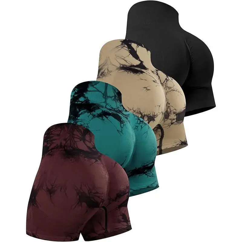 4 Packs (Black, Tie-dye Khaki/Dark Green