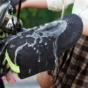 Motorcycle handlebar wind deflectors, windproof gloves, riding gloves; suitable for bicycle and motorcycle handlebars; all-season windproof gloves; adjustable gloves