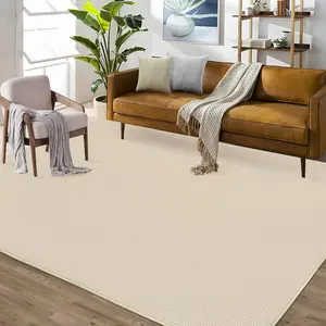 Runner Rug Modern Hallway Runner Washable Entryway Rug, Stain Resistant Non-Slip Area Rug Farmhouse Solid Textured Carpet Runner for Bathroom Bedroom Laundry Kitchen