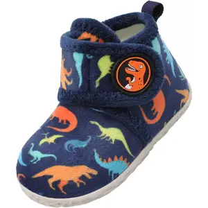 P-PSOK015    Toddler Slippers Boys Girls House Slippers Kids Winter Boots Warm Lightweight House Shoes Non-slip Indoor Slipper Shoes