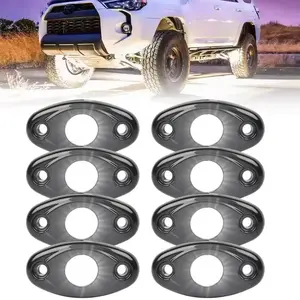 4/8 PCS Universal Underglow LED Lights Kit Diode rock light 12v truck rock light for cars pickup trucks Utvs all terrain vehicles 4x4 Waterproof chassis decorative light