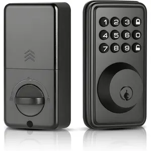 Digital Passwords Lock an-ti Peeping PIN Passcodes Keyless Entry Door Locks for   Deadbolt Metal Automatically Time Delay Locking Low  Alert