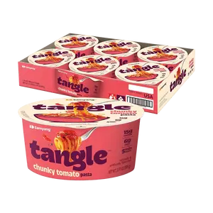 SAMYANG TANGLE Italian Pasta - Rich Tomato Flavor, 105g x 6 Bowls | Instant Noodles, High Protein, Low Calorie,