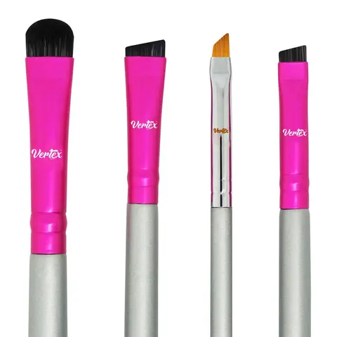 Eyebrow Brush Angled Pen Tint - Firm Brow Brushes Lamination Kit Blending Pomade Makeup Stencil Duo Spoolie Razor Thin Set For Filling Definer Eye Shadow Powder Gel Arches Winged Eyeliner Stencil Trim