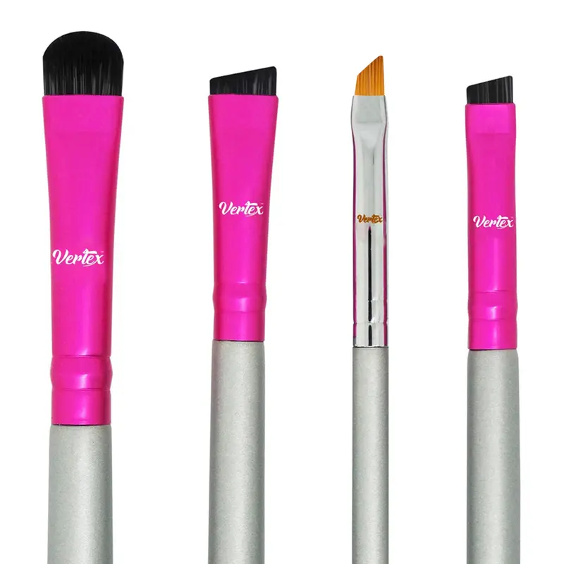 Eyebrow Brush Angled Pen Tint - Firm Brow Brushes Lamination Kit Blending Pomade Makeup Stencil Duo Spoolie Razor Thin Set For Filling Definer Eye Shadow Powder Gel Arches Winged Eyeliner Stencil Trim
