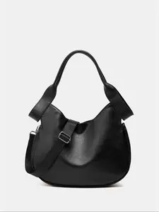 Women's Vintage Handbag Shoulder Bag Crossbody Purse, Large Capacity Plain Design for Daily Commute Shopping, Casual Style All Seasons, Crossbody Tote Bag