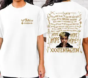 XXXTentacion 2 Side T-Shirt, Inspired Vintage Rap Shirt