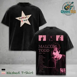Malcolm Todd Sweet Boy Vintage Graphic Tee, Indie Pop Album Tracklist Shirt, Retro Music Aesthetic Oversized T Shirt, Soft Grunge Concert Merch Top, Unisex Heavy Cotton Streetwear Tee, Trendy Indie Artist Fan Gift Shirt