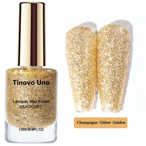 Glitter Nail Polish, 1 Count Quick Dry Long-lasting Shine Nail Art Polish, Unscented Nail Care Product for Women & Girls