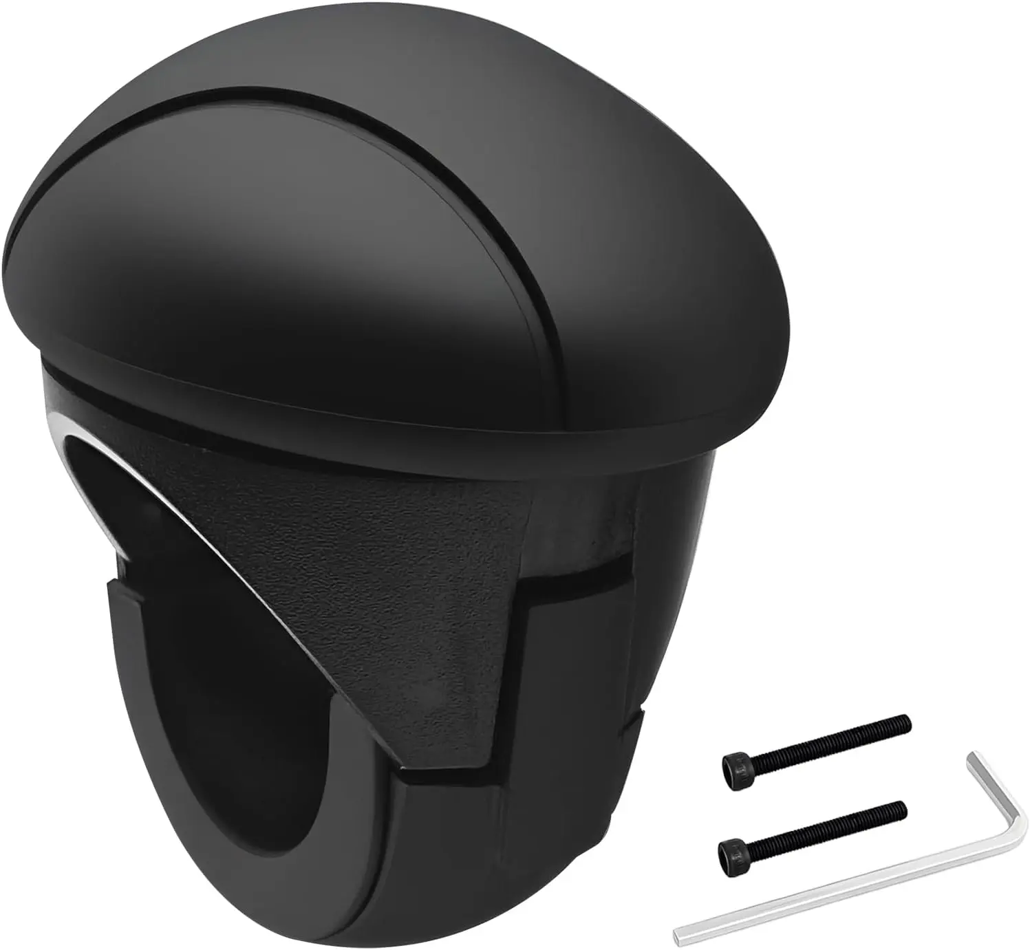 360° Rotatable Steering Wheel Spinner Knob - Silicone-ABS Power Handle Grip with Metal Bearings, Non-Slip Rotation Control Accessory for Cars Trucks Boats, Tractor Compatible