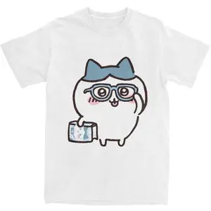 Chiikawa Hachiware Milk Funny Graphic Tee Cotton Shortsleeve