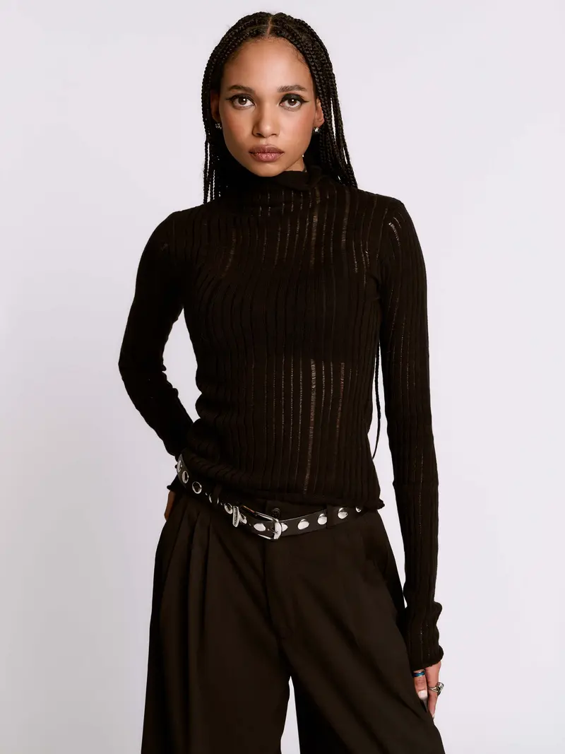 strapless open back dress Dolls Kill x WB Horror Freddy Krueger Striped Sweater Dress