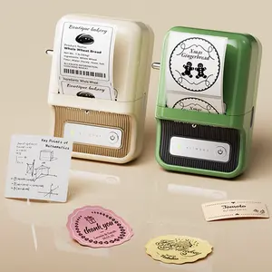 Niimbot Label Maker Printer B21 2-inch thermal label machine Send 1 roll of thermal label paper for Name tag Kindergarten students, learning tasks，Office, Household & Business ，Bluetooth connectivity，Mobile App Editing