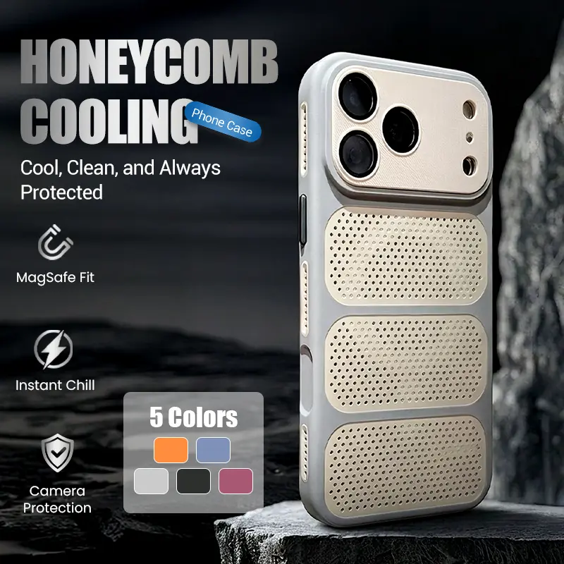 Breathable Honeycomb Vent MagSafe iPhone Case Breathable Honeycomb Vent MagSafe iPhone Case