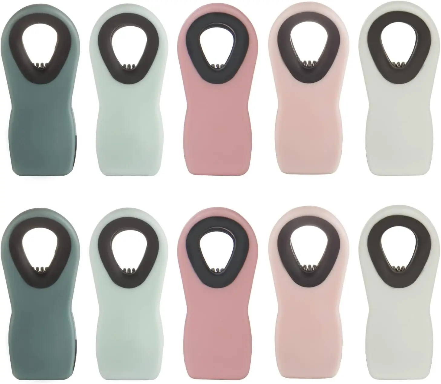 Chip Clips Bread Clips Bag Clips Magnetic Chip Clip Chip Bag Clips Food Clips for Food Packages Chip Bag Clip (10pcs Pink)