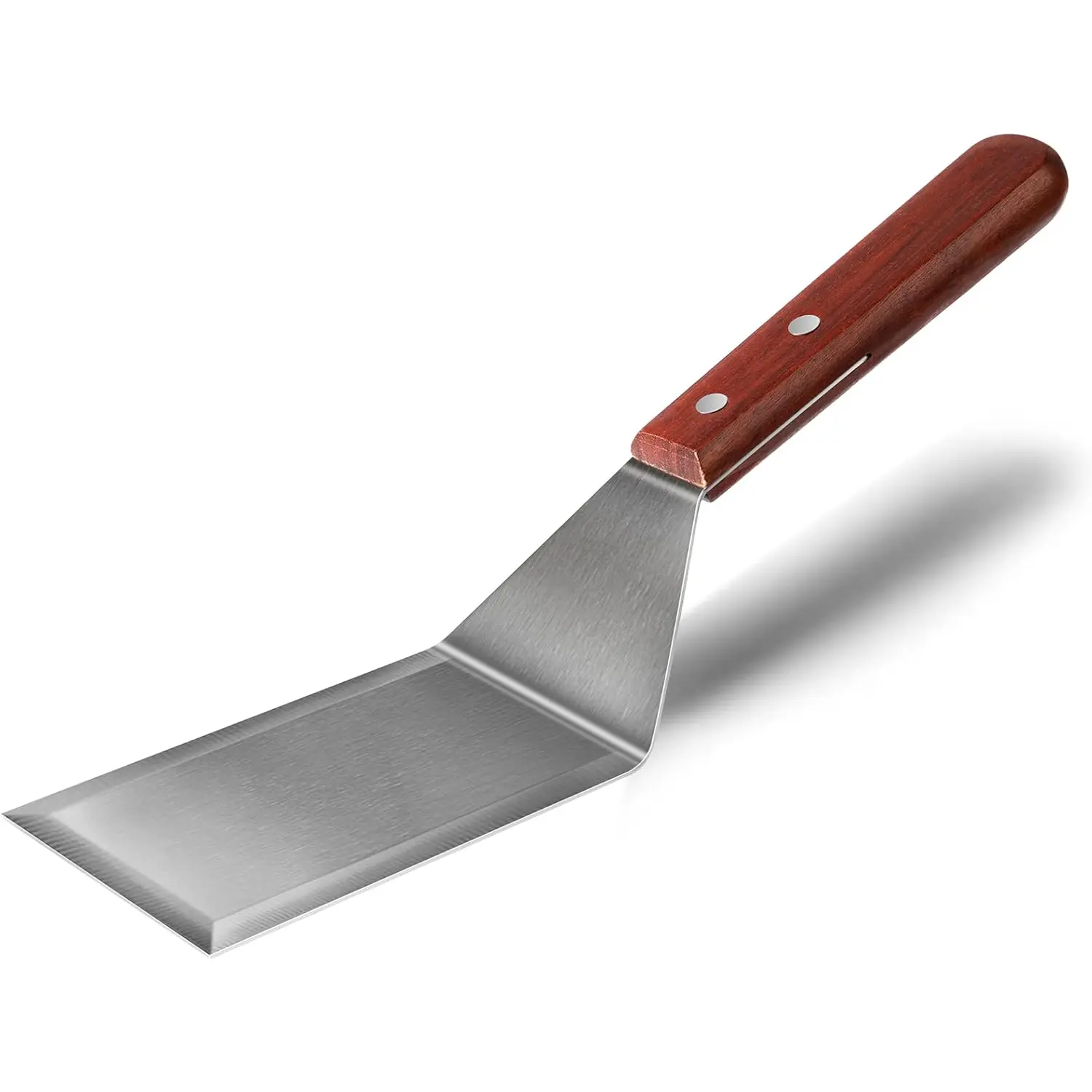 Metal Spatula for Cast Iron Skillet & BBQ, Stainless Steel Grill & Burger Spatula, Fish Turner, Griddle & Egg Flipper, Kitchen Sturdy