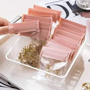 30Pcs Thickened Anti-Tarnish EVA Self-Sealing Bags, waterproof pink sealed storage pouches for earrings, bracelets and necklaces. Durable soft material keeps jewelry scratch-free and organized, practical daily storage solution for jewelry protection and h