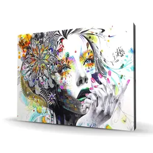 212 MAIN Beige Artistic Gaze-Theme Contemplation Modern Wall Art Photo Print - 36x48 in., Artwork with Modern Art Design, Indoor Decoration for Room, Ideal Home Supplies Gift