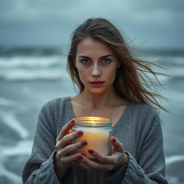 Beach Storm Candle - Stormy Skies. Salty Air. Main Character Energy.