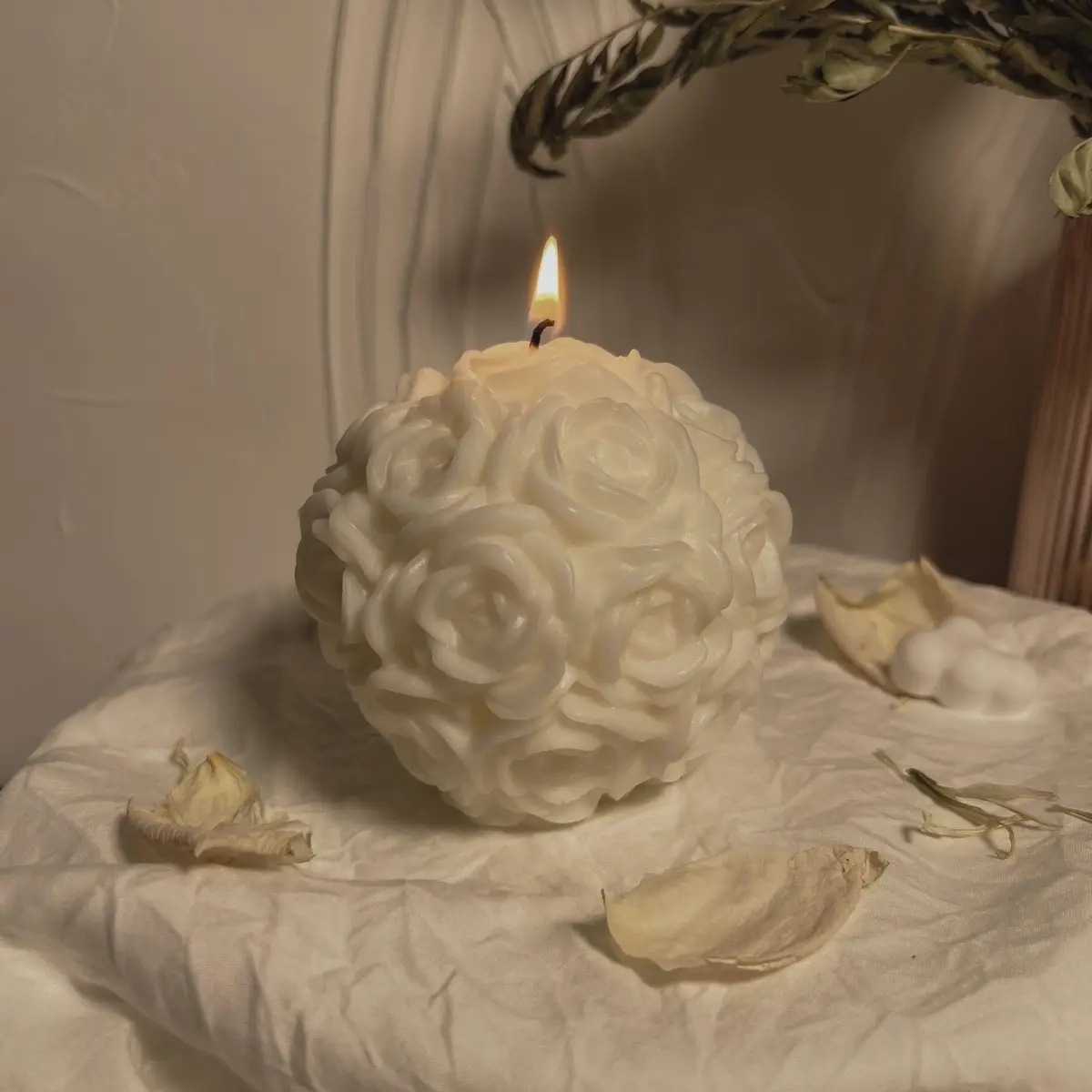 Rose Garden Candle- handcrafted soy blend candles lightly scented